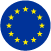 Flag of the European Union representing flower distribution